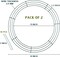 Pack of 2 Wire Wreath Frame (14 Inch) – Round Metal Wreath Form for Crafts & Floral Decorations on Weddings Christmas Home Party Celebrations, Dark Green